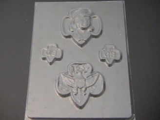 707 Girl Scout Emblems Chocolate Candy Mold